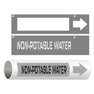 Stencils Pipe Markers