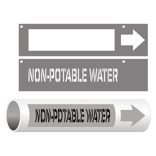 Stencils Pipe Markers