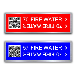 Aluminum Frame Pipe Markers