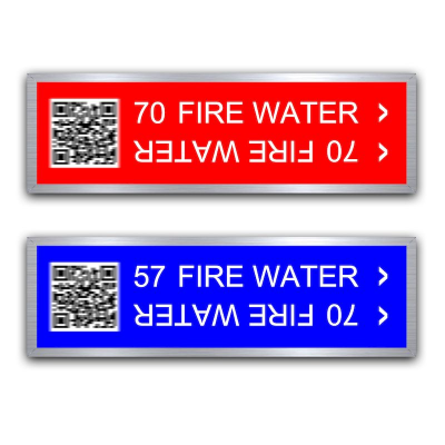 Aluminum Frame Pipe Markers