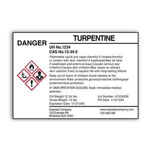 GHS Label