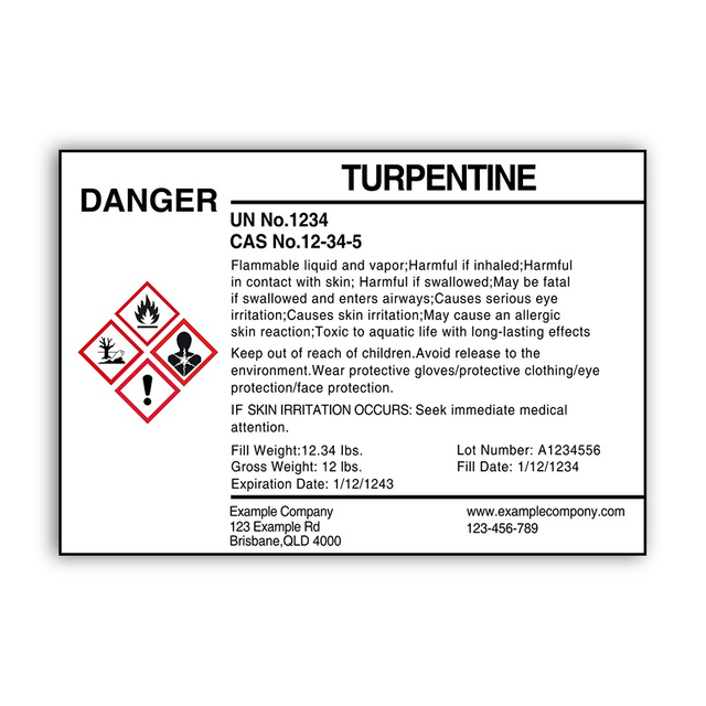 GHS Label